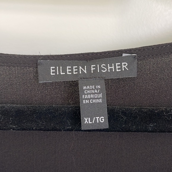 Eileen fisher simple black dress with tulip sleeves. XL - Picture 2 of 5